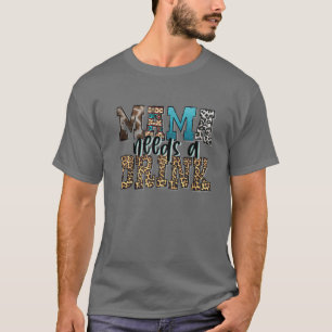 Camiseta Mamãe Precisa Beber Couve-Leopardo Ocidental