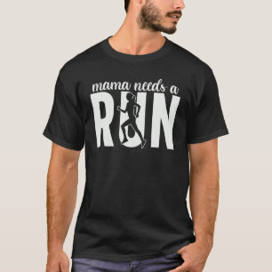 Camiseta Mamãe Precisa Correr Com Amor Para Correr