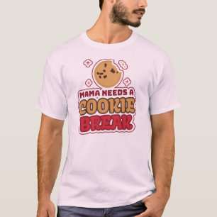 Camiseta Mamãe Precisa de uma Pausa com Biscoito Natal Dive