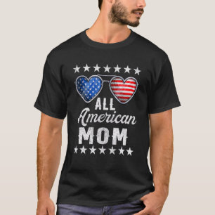 Camiseta Mamãe Quarto De Julho Mulheres Todos Os Americanos
