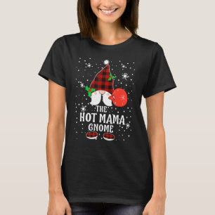 Camiseta Mamãe Quente Gnome Búfalo Xadrez Correspondente Fa