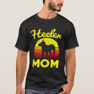 Camiseta Mamãe Red Blue Heeler Cachorro Cattle Australiano