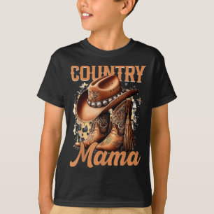 Camiseta Mamãe retrô vaqueiras ocidentais dia das mães famí