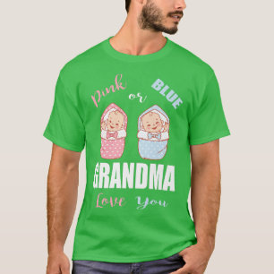 Camiseta Mamãe rosa ou azul ama vocêRevelação de gênero