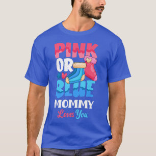 Camiseta Mamãe Rosa Ou Azul Te Ama, Bebê, Soco De Sexo
