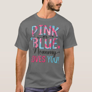 Camiseta Mamãe Rosa Ou Azul Te Ama Tie Tie dye Baby Gênero