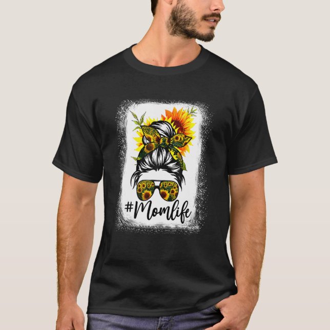 Camiseta Mamãe Sangrada A Vida Maldita Bun Girassol Mãe Mãe (Frente)
