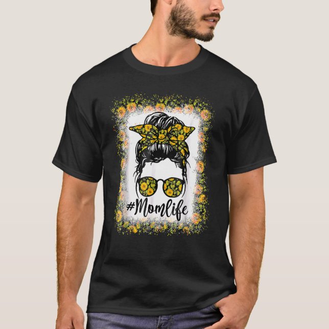 Camiseta Mamãe Sangrada A Vida Maldita Bun Girassol Mãe Mãe (Frente)