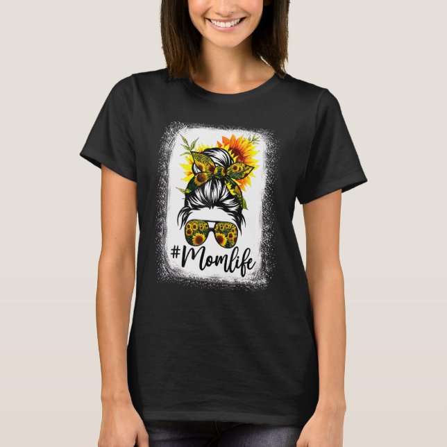 Camiseta Mamãe Sangrada A Vida Maldita Bun Girassol Mãe Mãe (Frente)
