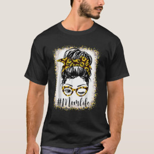 Camiseta Mamãe Sangrada Vida Sunflower Messaging Dia de as
