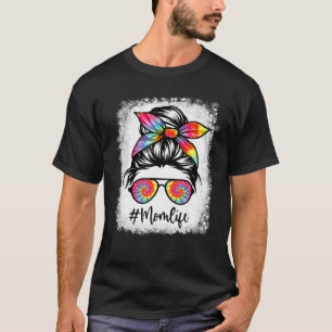 Camiseta Mamãe Sangrava A Vida Cabelo Maluco Tie Dye Mulher