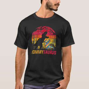Camiseta Mamãe Saurus Rex Autismo Sensibilização Dinossauro