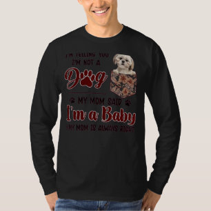 Camiseta Mamãe Sempre Tem Razão, Shoral Tzu Dog Pocket