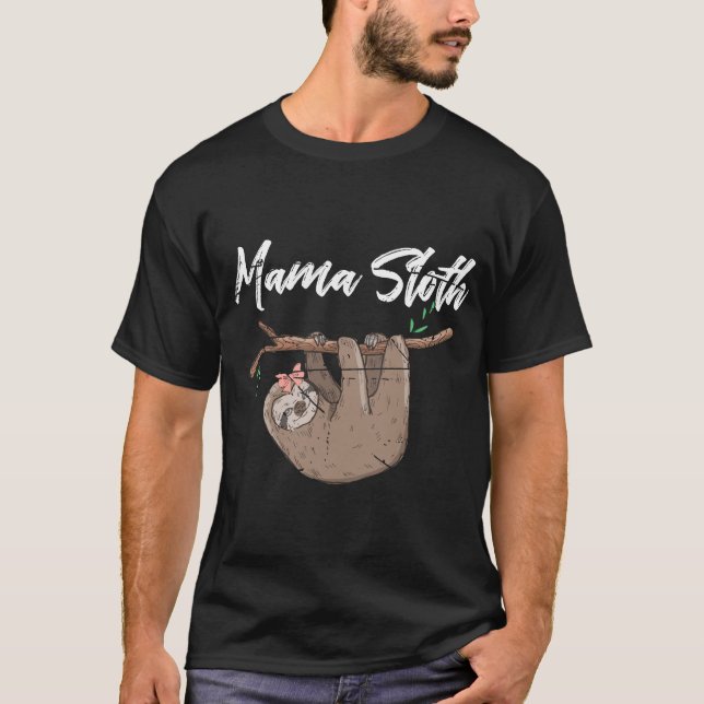 Camiseta Mamãe Sloth Pet Mãe (Frente)