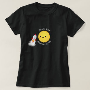 Camiseta Mamãe Space Birthday Missão Controle T-Shirt