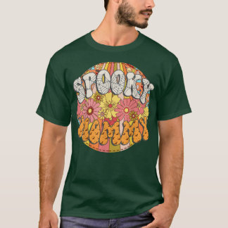Camiseta Mamãe Spooky Retro Correspondente à Família Groovy