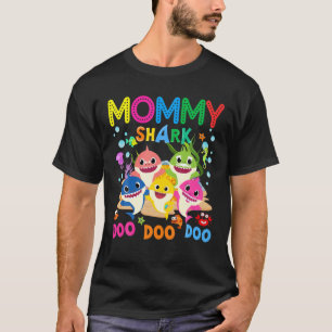 Camiseta Mamãe Tubarão Presente Fresco Fresco Fresco De B