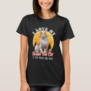 Camiseta Mamãe Turca, EU AMO MEU VAN CAT Vintag TURCO