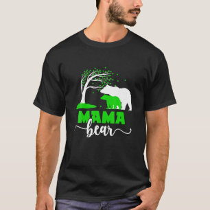 Camiseta Mamãe Ursa Célula Cerebral Mãe De Uma Pálsia Cereb