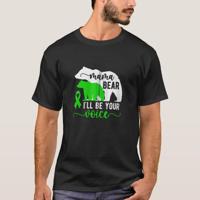 Camiseta Mamãe Ursa Célula Cerebral Mãe De Uma Pálsia Cereb (Frente)