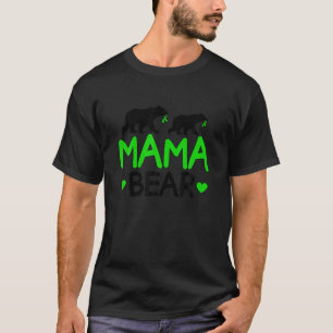 Camiseta Mamãe Ursa Célula Cerebral Mãe De Uma Pálsia Cereb