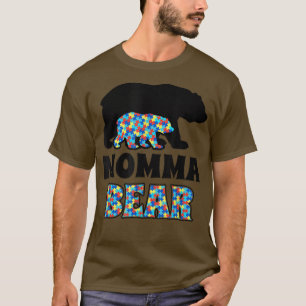 Camiseta Mamãe Ursa Consciência do Autismo