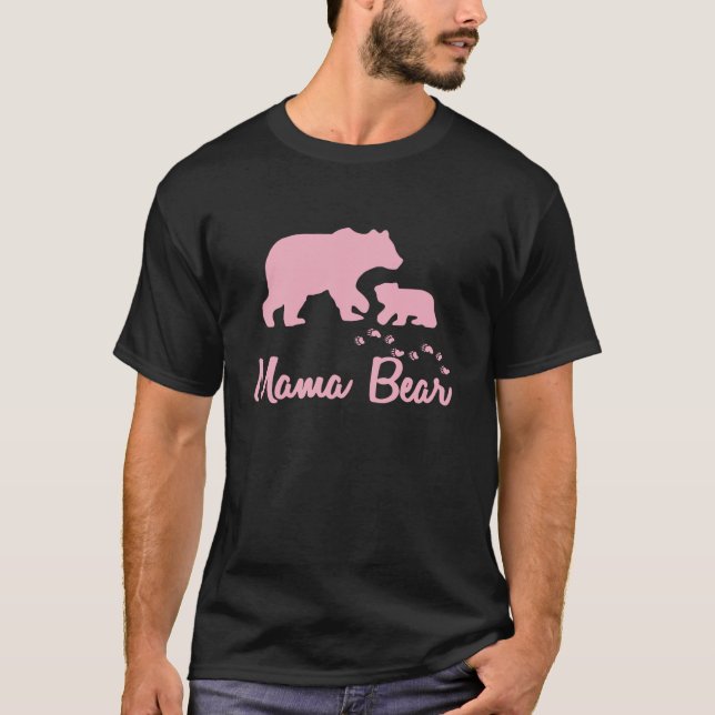 Camiseta Mamãe Ursa Engraçado Mãe presente para Mamãe Mama (Frente)