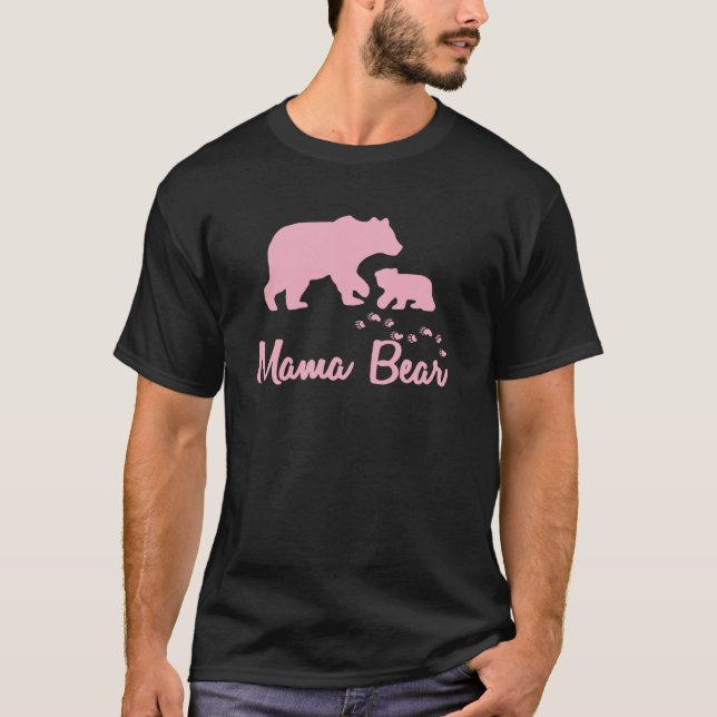 Camiseta Mamãe Ursa Engraçado Mãe presente para Mamãe Mama (Frente)