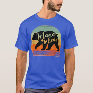 Camiseta Mamãe Ursa Mãe Mamãe Corações 1285