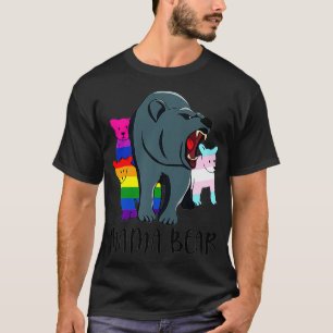 Camiseta Mamãe Ursa Orgulhosa Mãe Do Ki Transsexual GLS