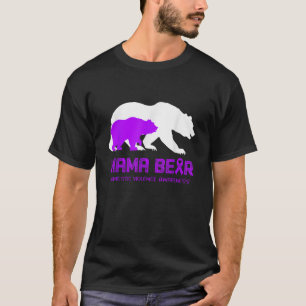 Camiseta Mamãe Ursa Violência Doméstica Sensibilização Para