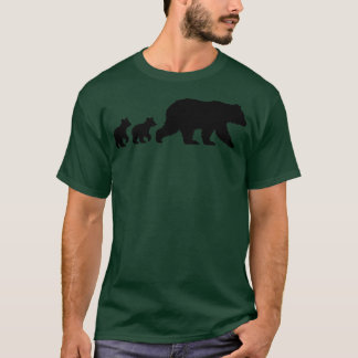 Camiseta Mamãe Urso com Dois Cubos