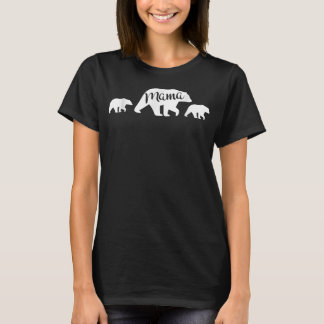 Camiseta Mamãe Urso com Dois Cubs - Mãe Dia de as mães