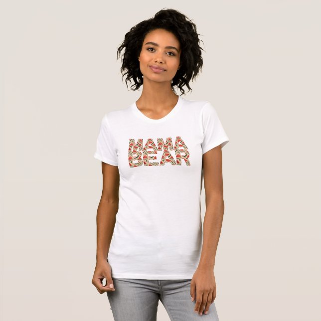 Camiseta Mamãe Urso Melancia Doce e Suculenta (Frente Completa)