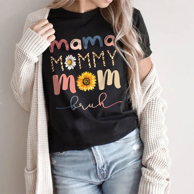 Camiseta Mamãe vai à mamãe da mãe para o Bruh, engraçado br (Criador carregado)