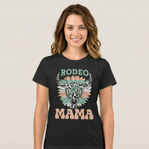 Camiseta Mamãe Vaqueira   Dia das Mães Western Único