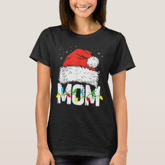 Camiseta Mamãe Vermelho Xadrez Natal Família Coordenados