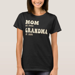 Camiseta Mamãe Vovó Personalizou O Est. Anos Personalizados