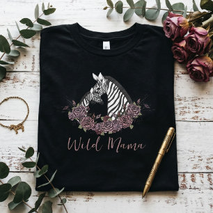 Camiseta Mamãe Zebra Selvagem Mamãe