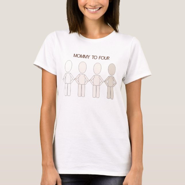 CAMISETA MAMÃES A QUATRO (Frente)