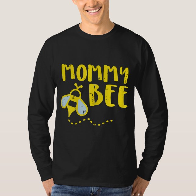 Camiseta Mamães Abelhas Correspondendo Abelhas Mamãe Mulher (Frente)