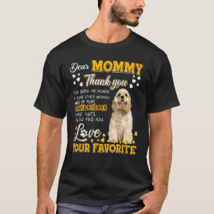 Camiseta Mamães Caras De Cocker Spaniel Agradeço Por Serem 