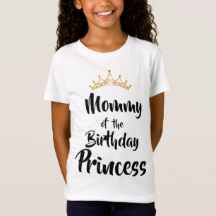 Camiseta Mamães Da Família Aniversário Princesa Corresponde