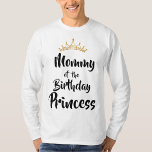 Camiseta Mamães Da Família Aniversário Princesa Corresponde