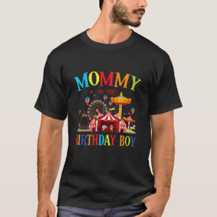 Camiseta Mamães Da Família Birthday Boy Circus Matching