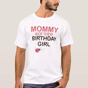 Camiseta Mamães Da Família Birthday Girl Matando Ladybug
