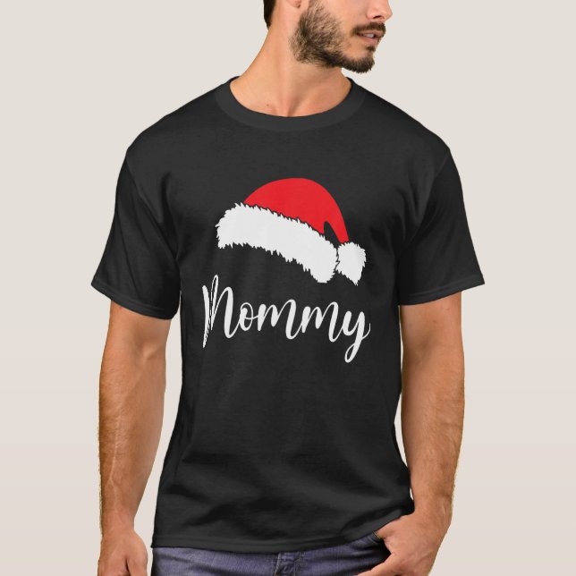 Camiseta Mamães Da Família Do Papai Noel Matando Xmas Paj (Frente)
