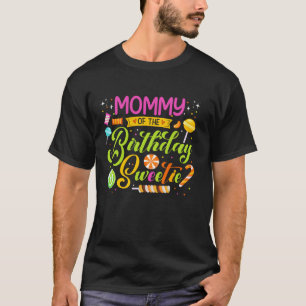 Camiseta Mamães Da Festa de aniversário De Docinho De Anive