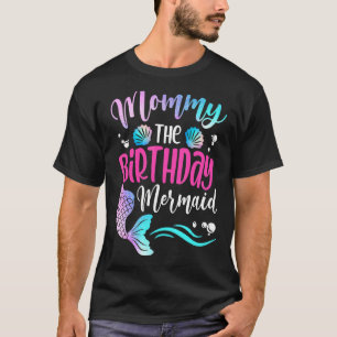 Camiseta Mamães Da Matança Familiar De Sereias De Aniversár
