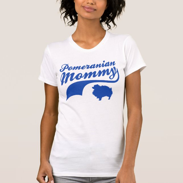 Camiseta Mamães de Pomeranian (Frente)